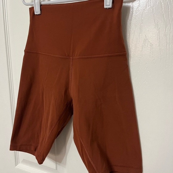 Lululemon Align Biker Short 8” Dark Terracotta Size 8 - Picture 3 of 5